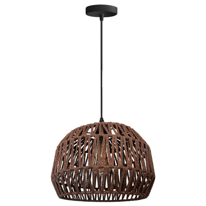 Viseća lampa od jutenog užeta - Boja: Bež