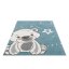 Blauer Kinderspielteppich Entzückender Teddybär