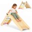 Leseni otroški igralni komplet HENRY » MONTESSORI « z drsalko in lestvijo