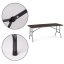 Catering-Klapptisch 180 cm - dunkelbraun
