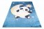 Dječji tepih s motivom pande na mjesecu