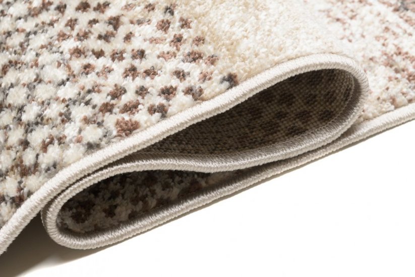 Moderan tepih s prugama u smeđim nijansama