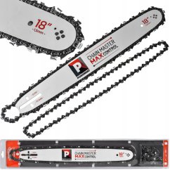 Benzínová pilová lišta 18"/45 cm + 2 řetězy - 0,325", 72 článků, 1,5 mm