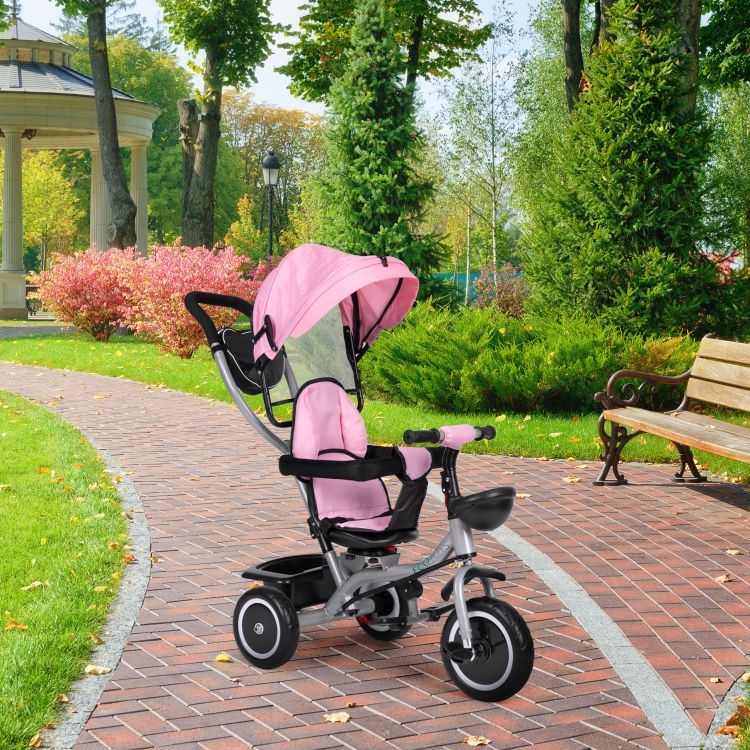Detský trojkolesový bicykel 2 v 1