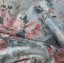 Perdea de catifea blackout cu motiv - trandafiri romantici 140 x 250 cm