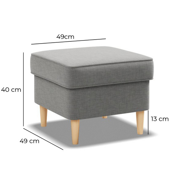 Velo Stílusos és kényelmes zsámoly - szürke