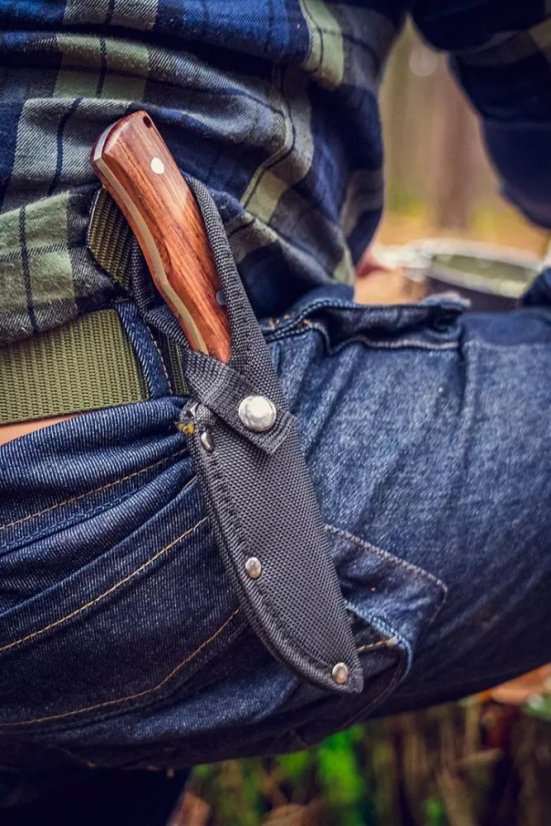 Outdoor FULL-TANG coltello con fodero 23 cm