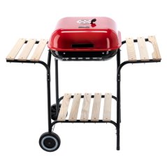 Faszéngrill fedővel és polcokkal 96 x 45 x 75 cm