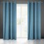 Perdea decorativă albastră, pentru sufragerie, cu imprimeu 140 x 280 cm