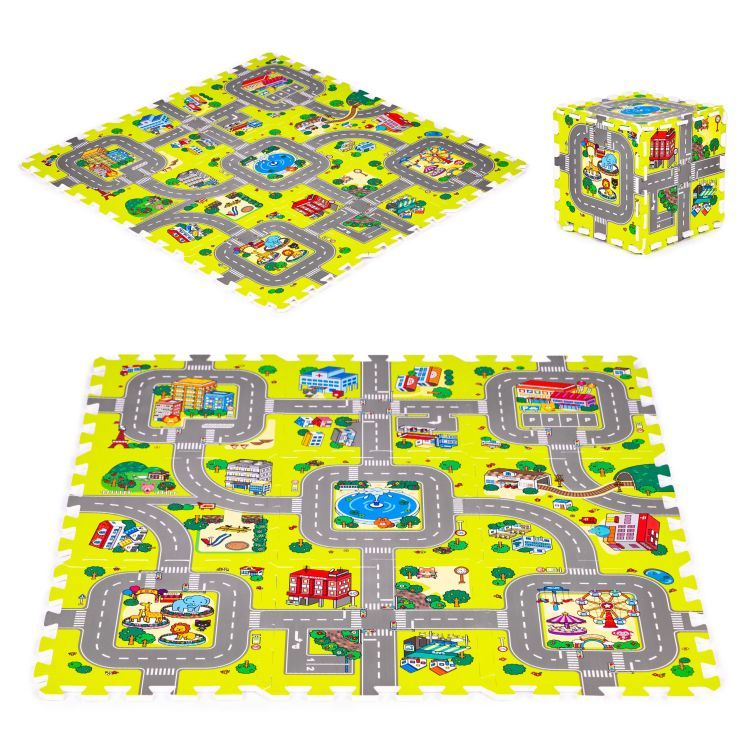 Hab puzzle szőnyeg - biztonságos játékfelület a kisgyermekek számára