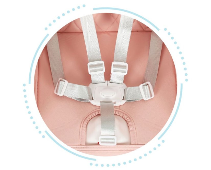 Baba etetőszék 3in1 összecsukható ECOTOYS PINK