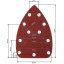 Carta vetrata velcro delta 140 x 140 x 80 mm, K60, 5 pezzi, con fori 54H010 GRAPHITE Carta vetrata velcro delta 140 x 140 x 80 mm, K60, 5 pezzi, con fori 54H010 GRAPHITE