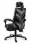 Egyedi fekete gamer szék lábtartóval COMBAT 5.0