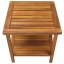 Tavolino laterale in legno di acacia - 45 x 45 x 45 cm