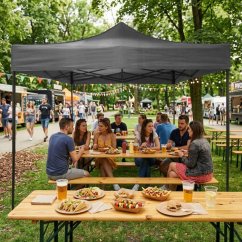 Avtomatski zložljivi paviljon z jekleno konstrukcijo in nepremočljivo streho 3 x 3 m