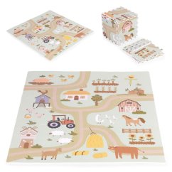 Schaumstoffmatte für Kinder 90,5 x 90,5 cm - landschaftlich