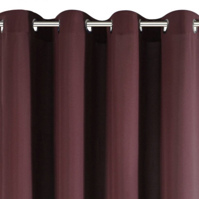 Draperii de lux culoarea bordo, cu grad mediu de umbrire 140 x 250 cm