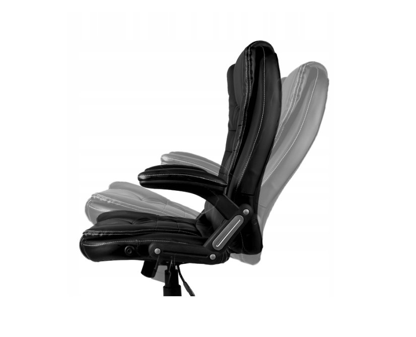 Masážní křeslo v červené ekokůži BSB001M