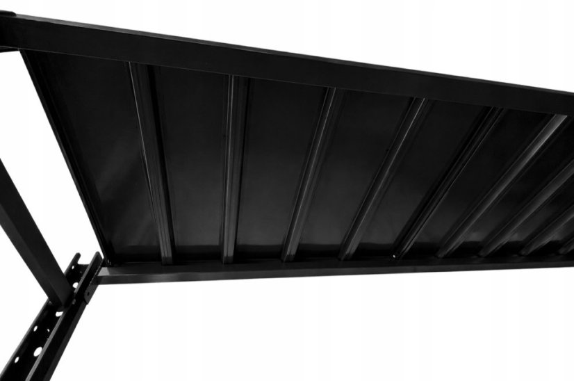 Kovový regál do skladu, garáže a dílny - 800 kg, 4 police