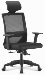 Vrtljivi pisarniški stol HC-1021 BLACK MESH