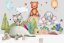 Adesivo murale per bambini "amici animali "
