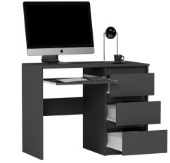 Písací, kancelársky stôl so šuflíkmi MODERN N-3 - rôzne farebné prevedenia