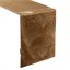Mitteltischdecke aus Samt mit glänzendem braunem Druck