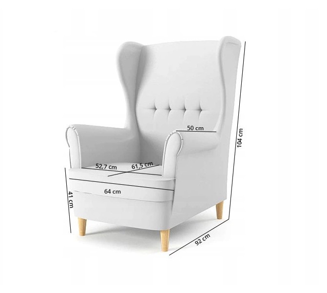 Designové křeslo světle šedé barvy ve skandinávském stylu