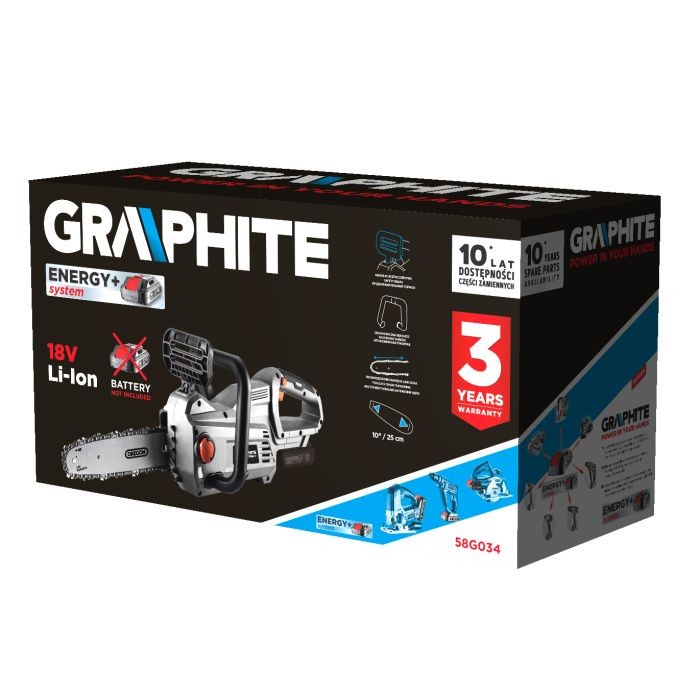 Akku-Kettensäge Energy 58G034 GRAPHITE