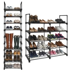 Suport de pantofi cu 10 etaje pentru 20 de perechi de pantofi 45 x 35 x 174 cm