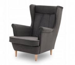 Skandinavska fotelja u tamno sivoj boji