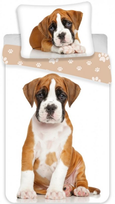 detské posteľné obliečky so psíkom