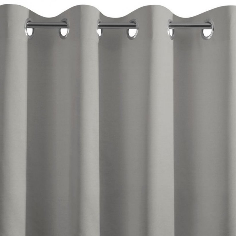 Temno siva zatemnitvena zavesa z gostim tkanjem 140 x 250 cm