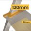 Aluminium-Leiter 3-stufig 150 kg - extra breite Stufen Aluminium-Leiter 3-stufig 150 kg - extra breite Stufen