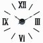 Elegantna črna stenska ura, 130 cm