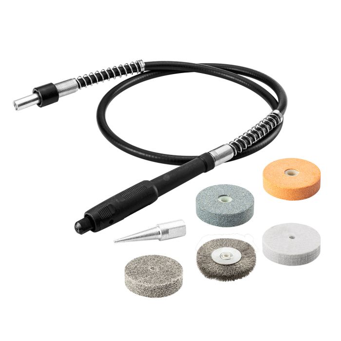 Mini polizor de banc fără fir 3 în 1 - polizor de banc, polizor, polizor cu ax flexibil 58G095 GRAPHITE