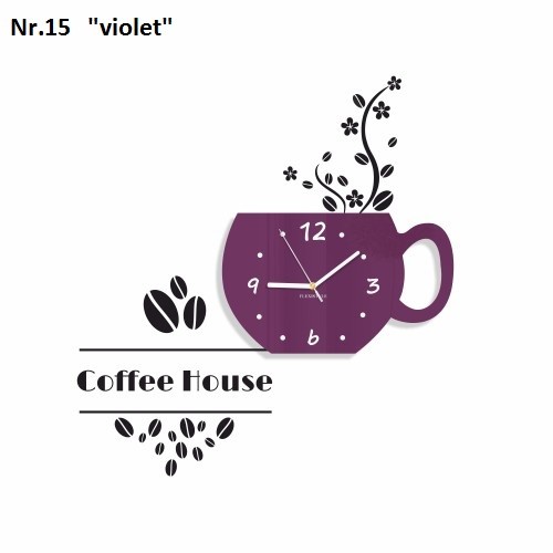 Dekoratív konyhai óra Coffee House