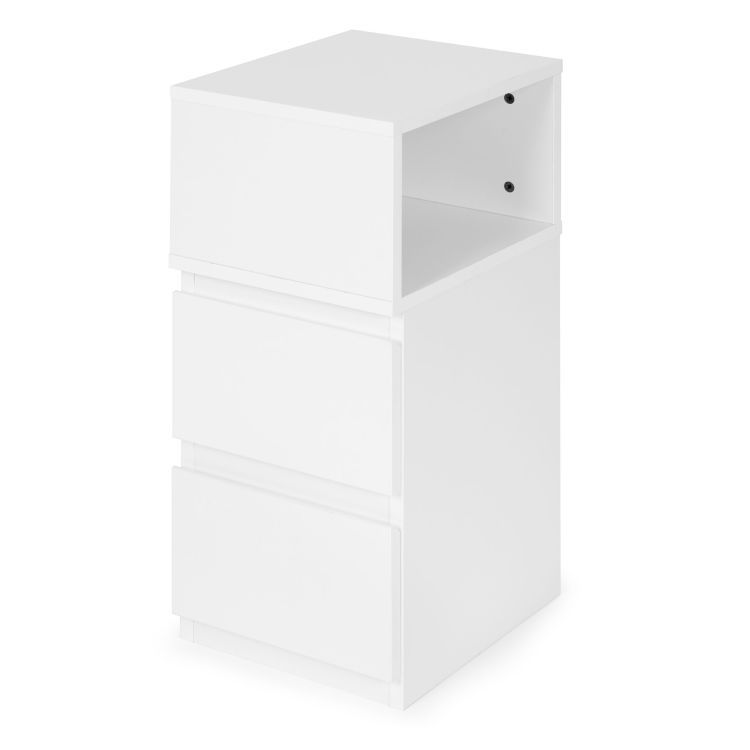 Noční stolek se zásuvkou a policí 40 x 40 x 50 cm