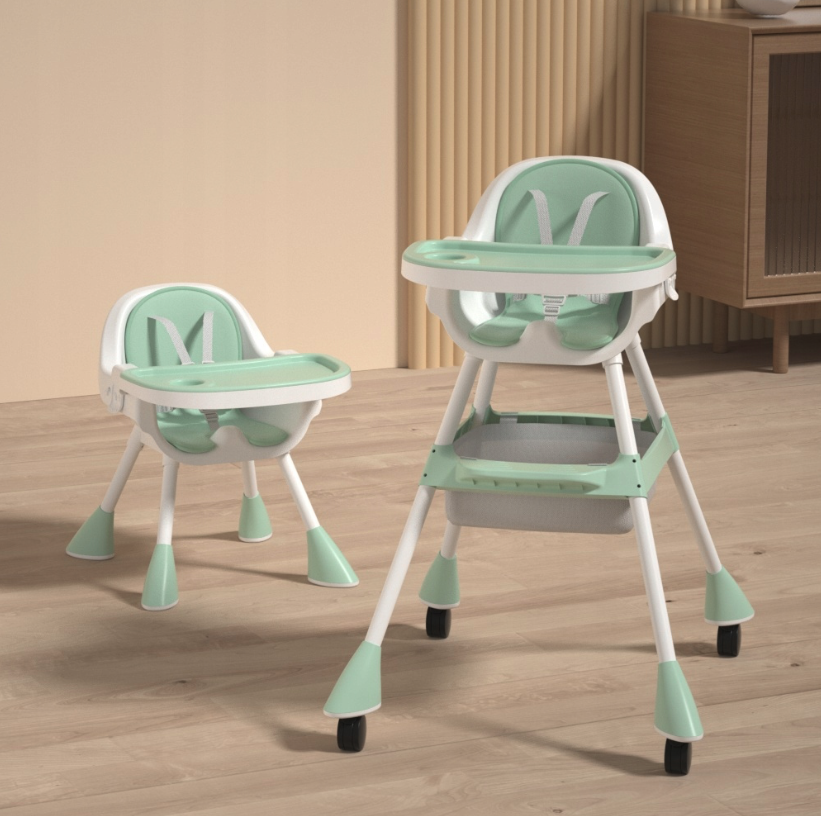 Praktická detská stolička na kŕmenie 3v1