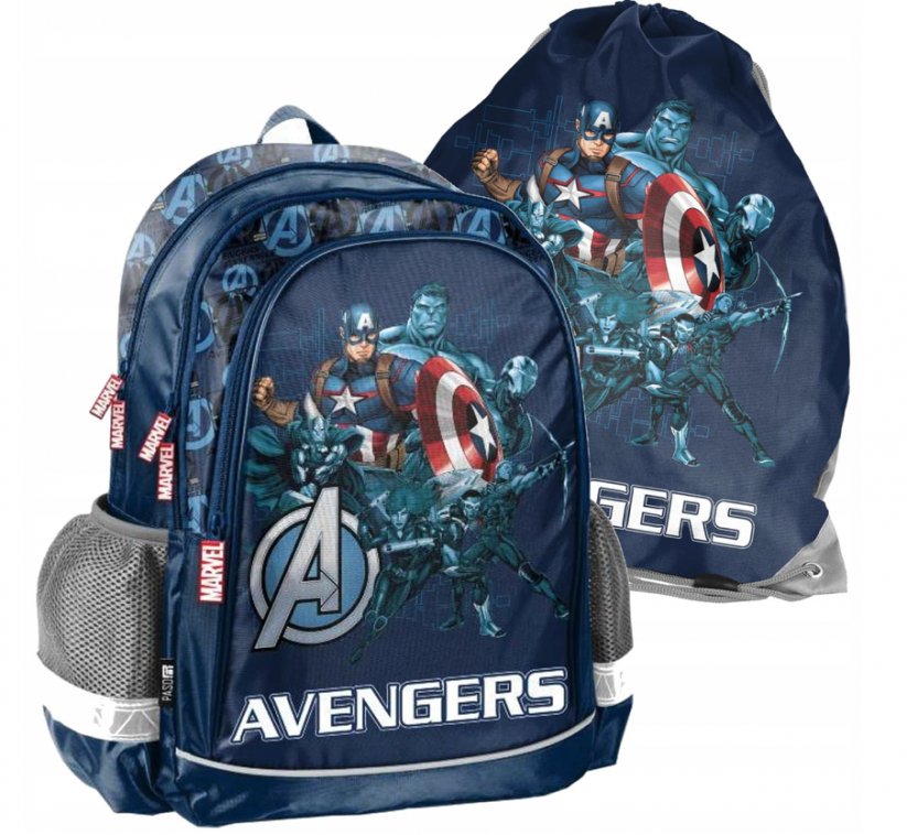 2-delni šolski komplet za dečke Avengers