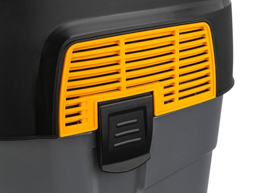 Priemyselný vysávač 1600 W bezvreckový 30 l s HEPA filtrom a zásuvkou na náradie Powermat PM-OD-1600T-PRO