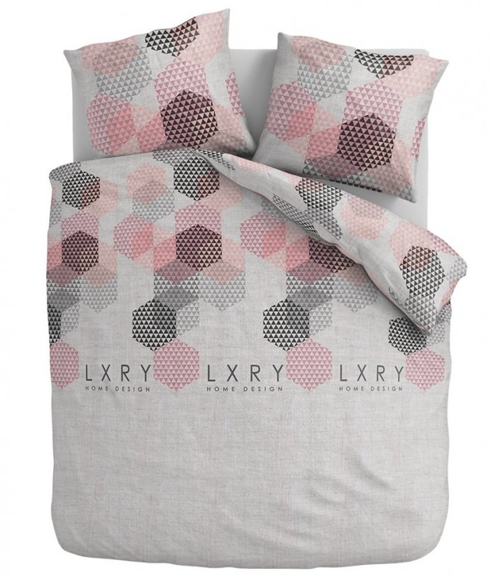 Lenjerie de pat de lux cu un model de hexagonuri LUXURY HOME 200 x 200 cm