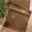 Mitteltischdecke aus Samt mit glänzendem braunem Druck