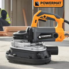 Brusilnik za beton Powermat z regulacijo vrtljajev in odsesavanjem prahu - 2450 W