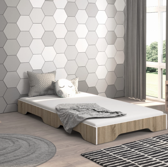 Detská posteľ SIMPI 140 x 70 cm v dekore dub sonoma