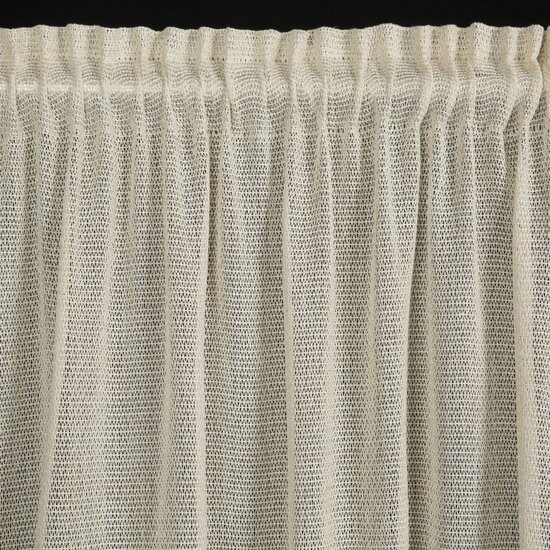 Krémová záclona EMILIA se zavěšením na řasící pásku 140 x 270 cm