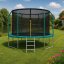 Trambulină de grădină Premium pentru copii cu plasă interioară 13FT - Ø 404 cm