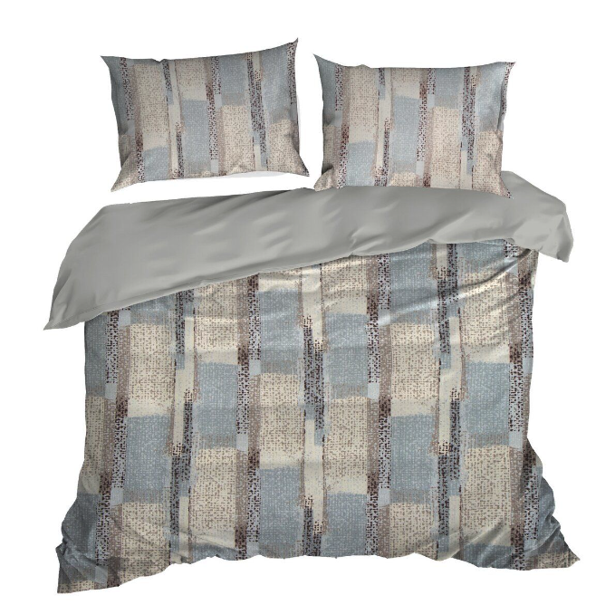 Ágynemű - nyomtatás, amely finom csíkokkal kombinálja a szövetmintát