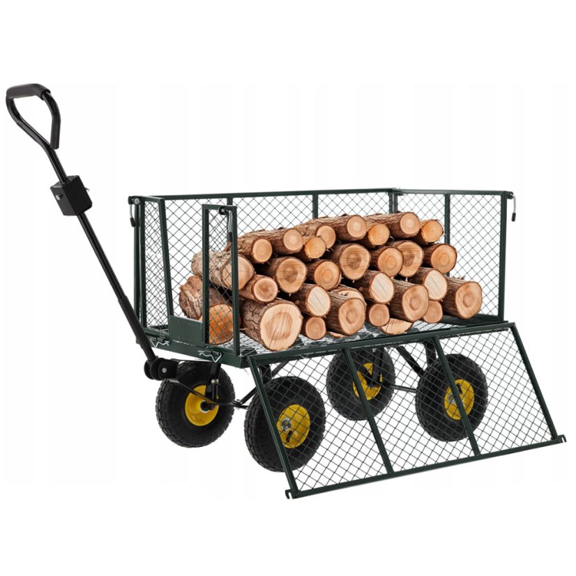 Praktický sklápací záhradný vozík 3v1 na nafukovacích kolesách