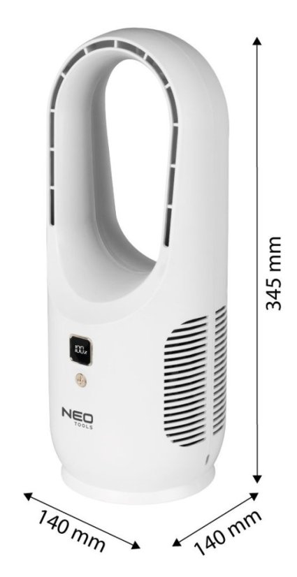 Akumulátorový ventilátor bez lopatek NEO TOOLS
